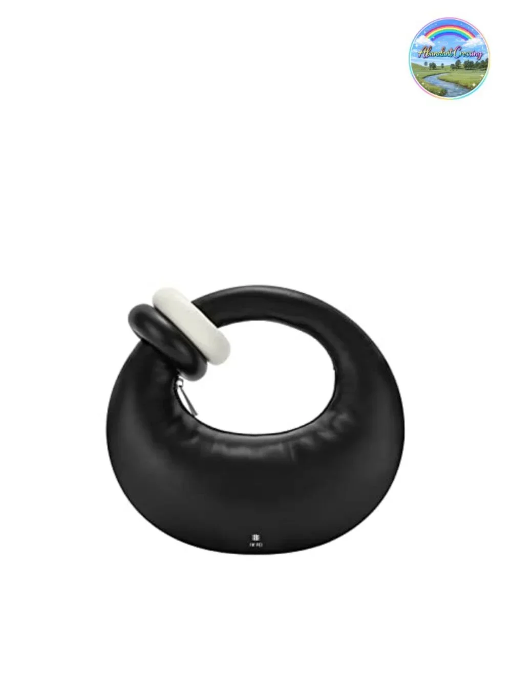 Vegan Leather Top Handle Hobo Bag with Faux Fur Accent, Fits iPhone 13 Pro Max